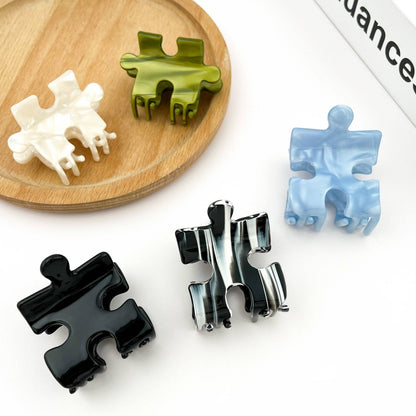 Acetate Puzzle Shape Hair Claw Clip