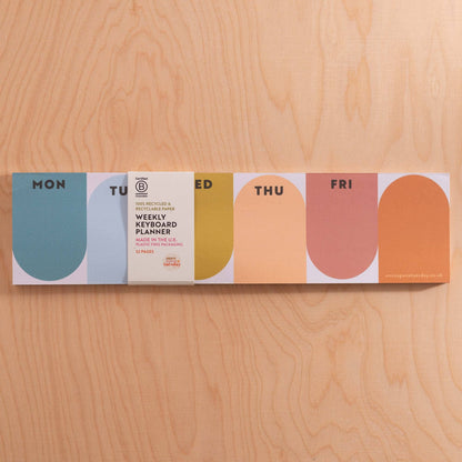 Keyboard Weekly Planner Pad | Nature Arches