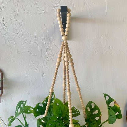 Wood Bead Plant Hanger