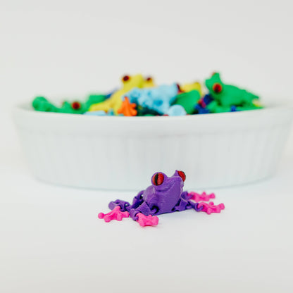 2" 3D Printed Tree Frogs – Assorted Colors
