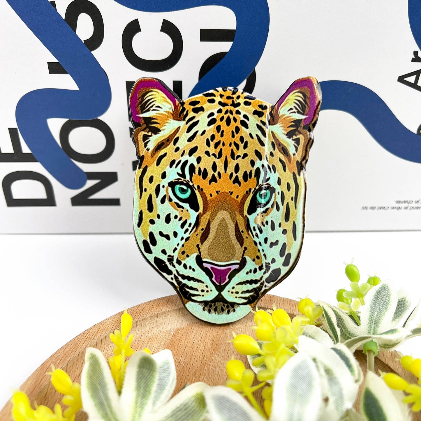 Tiger Head Hair Claw Clip, Cheetah Head Hair Clip