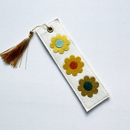 Fall Flowers Felt Bookmark 
