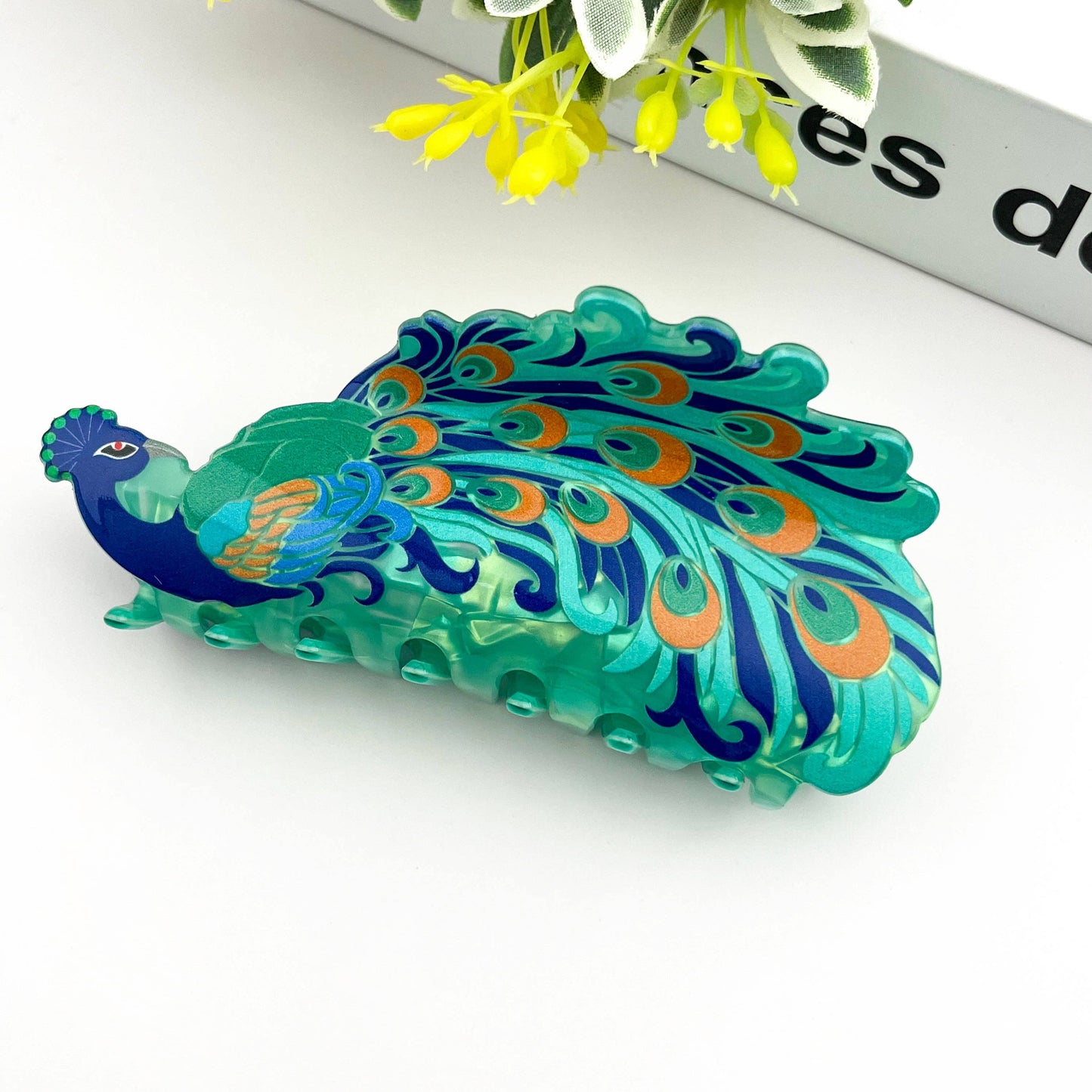 Creative Fashion Peacock Hair Claw Clip – Animal Style