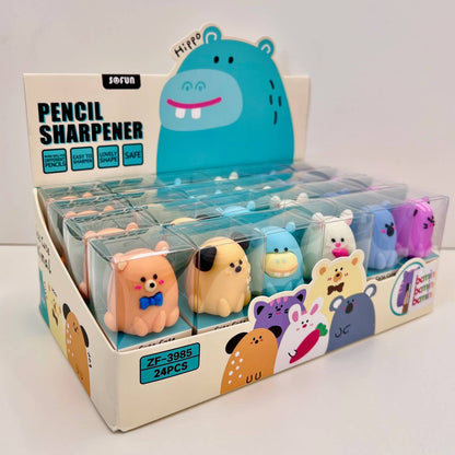 33319 ROUND ANIMALS PENCIL SHARPENER-24