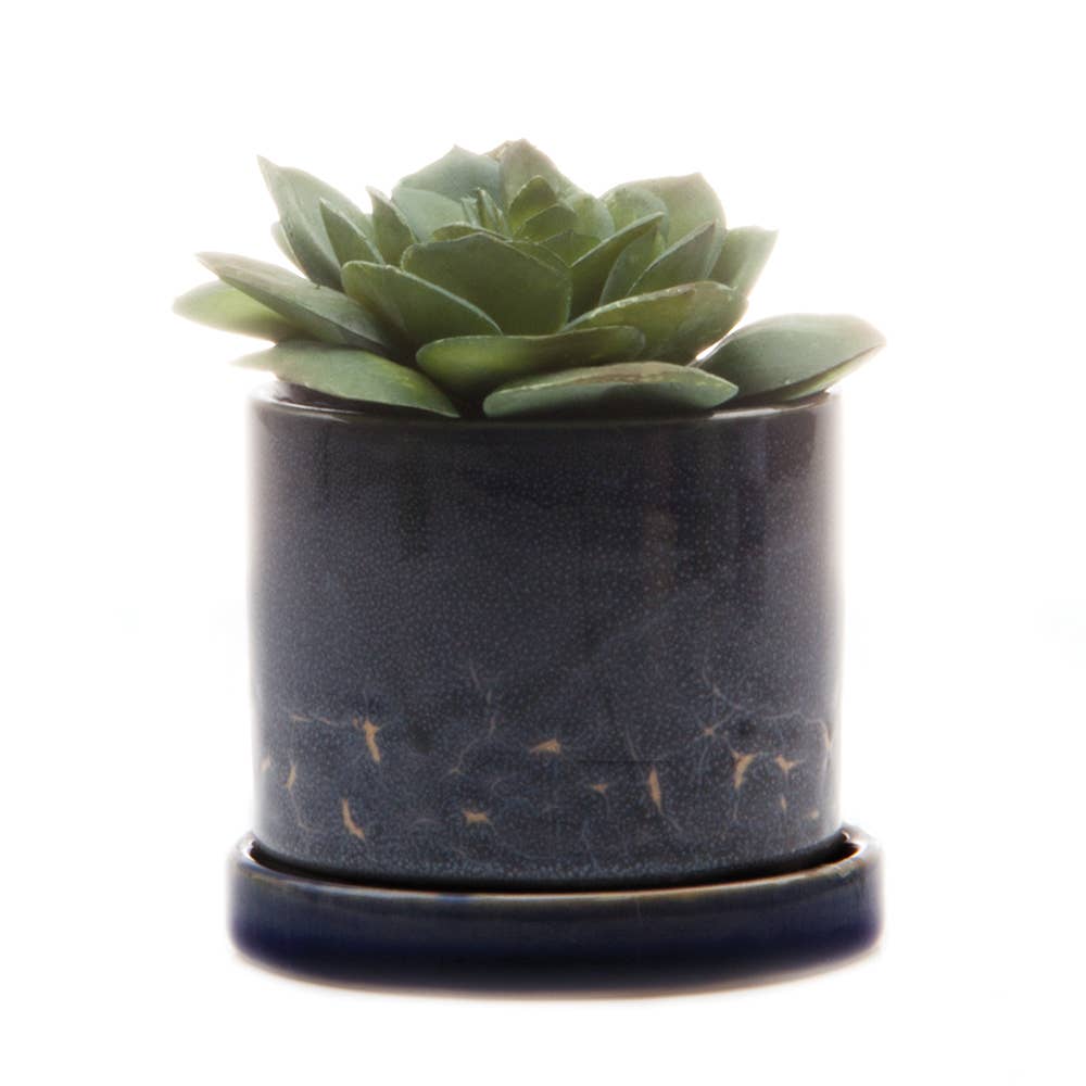 Minute Handmade Ceramic Planter Indoors Pot With Saucer