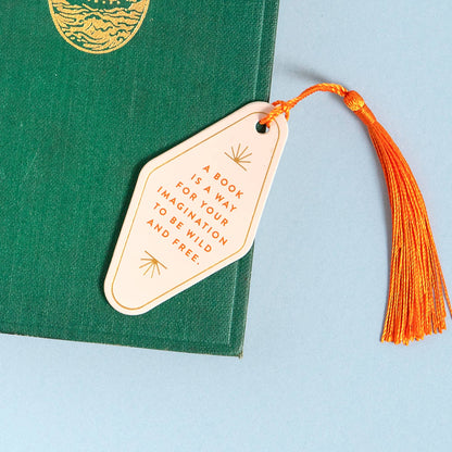 Your Imagination Anything But Weak Vegan Leather Bookmark Leather Bookmark