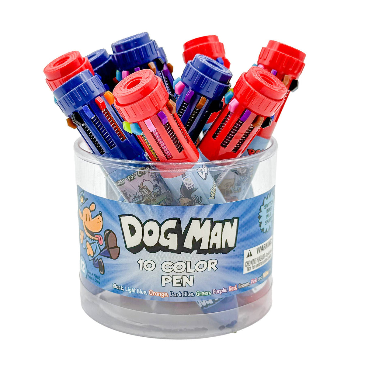 DOG MAN 10 COLOR PEN      12/TUB