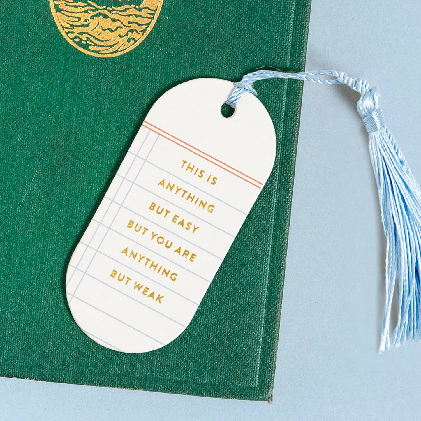 Anything But Weak Vegan Leather Bookmark