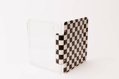 Retro Cherries Clear Back and Handstrap Kindle Case