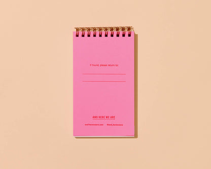 Letterpress Small Spiral Notebook (Lined)—Ghosts and Ghouls