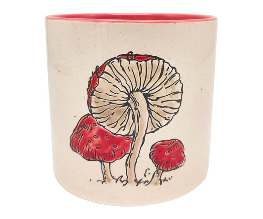 EARTHY FOREST MUSHROOM 5" Red