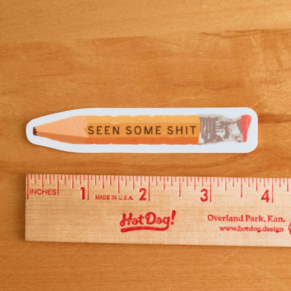 Chewed Up Pencil Sticker