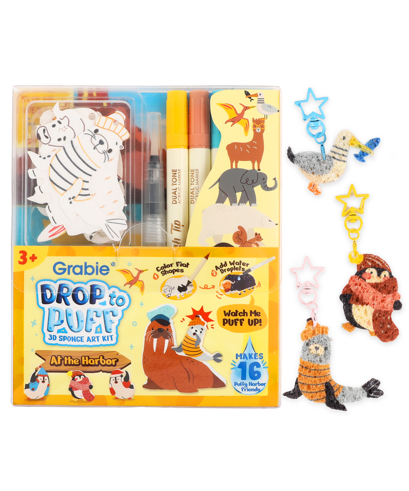 “Drop to Puff” 3D Sponge Art Kit