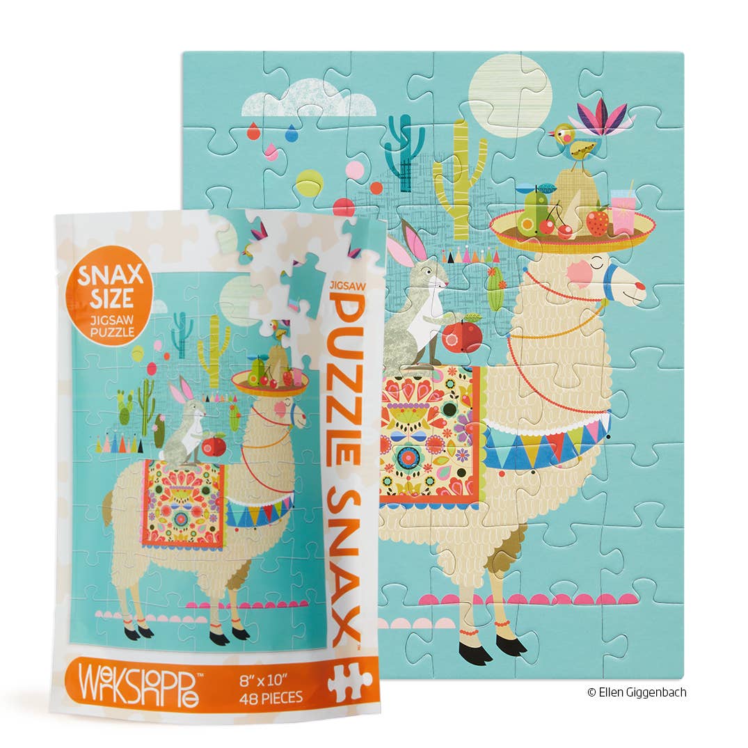 Llama Llyft | 48 Piece Kids Puzzle Snax