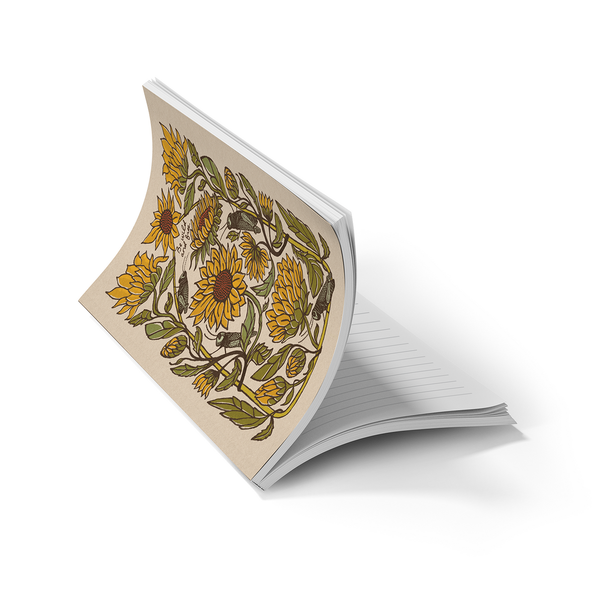 Sunflower Soft Touch Classic Layflat Notebook LFC2685L