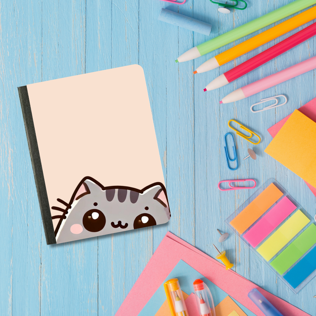 Kawaii Cat-Mini Composition Notebook Cover