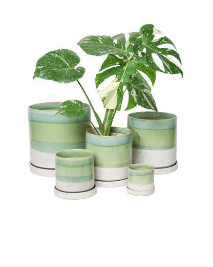 Minute Handmade Ceramic Planter Indoors Pot With Saucer