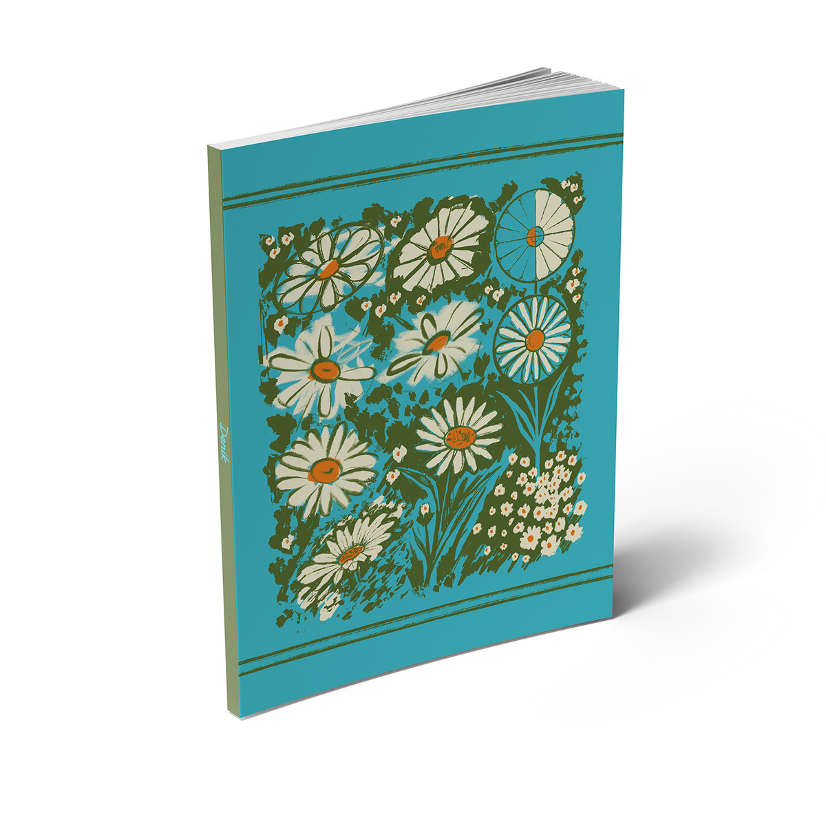 Drawing Daisies Medium Layflat Notebook Mixed Media LFM2748M