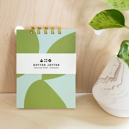 Moss Pebble Dotted Jotter Notebook