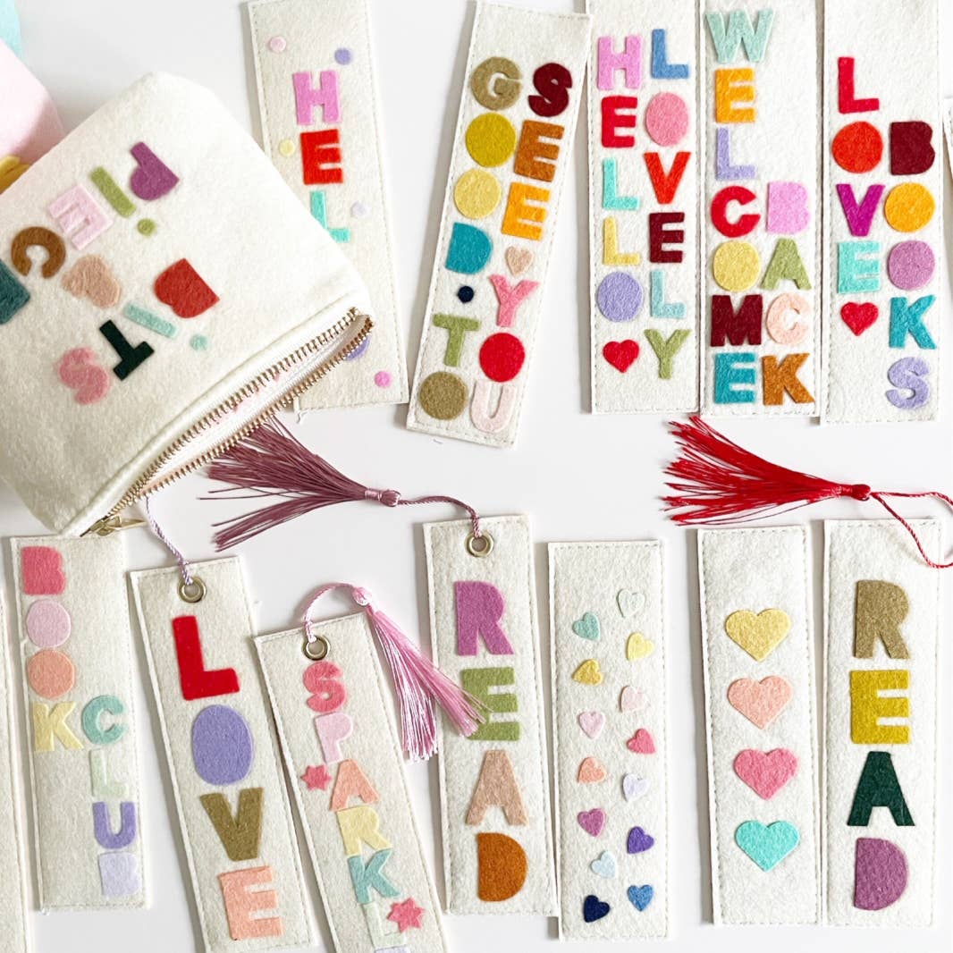 Hello Lovely Felt Bookmark