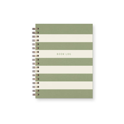 Striped Book Log Journal