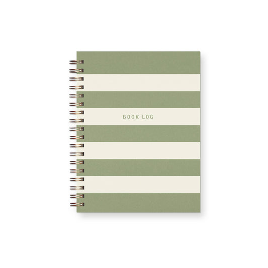 Striped Book Log Journal