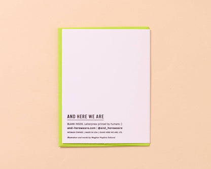 Modern Letterpress Mother's Day Greeting Card — Lucky Mom