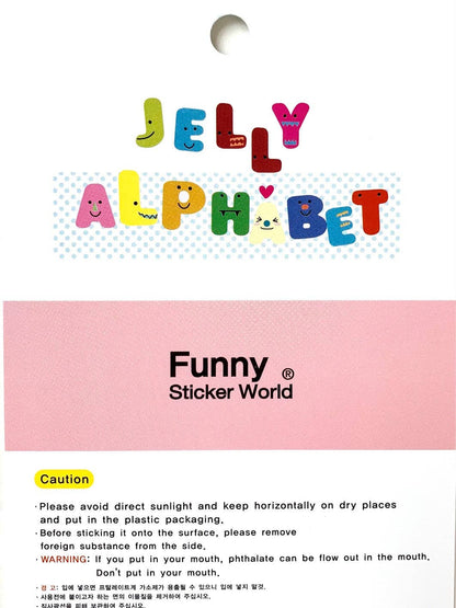 37252 Jelly Alphabet Gel Stickers