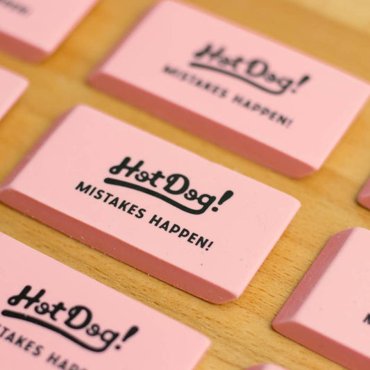 Hot Dog! Pink Eraser