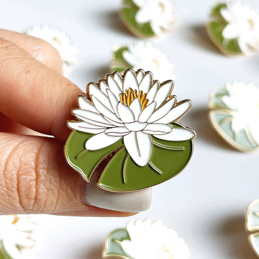 Lillian Water Lily Lapel Pin | Christmas Gift | Holiday Gift