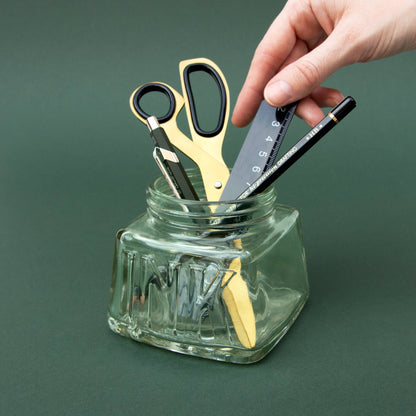 Inkwell Desk Tidy - Classic glass pencil pot