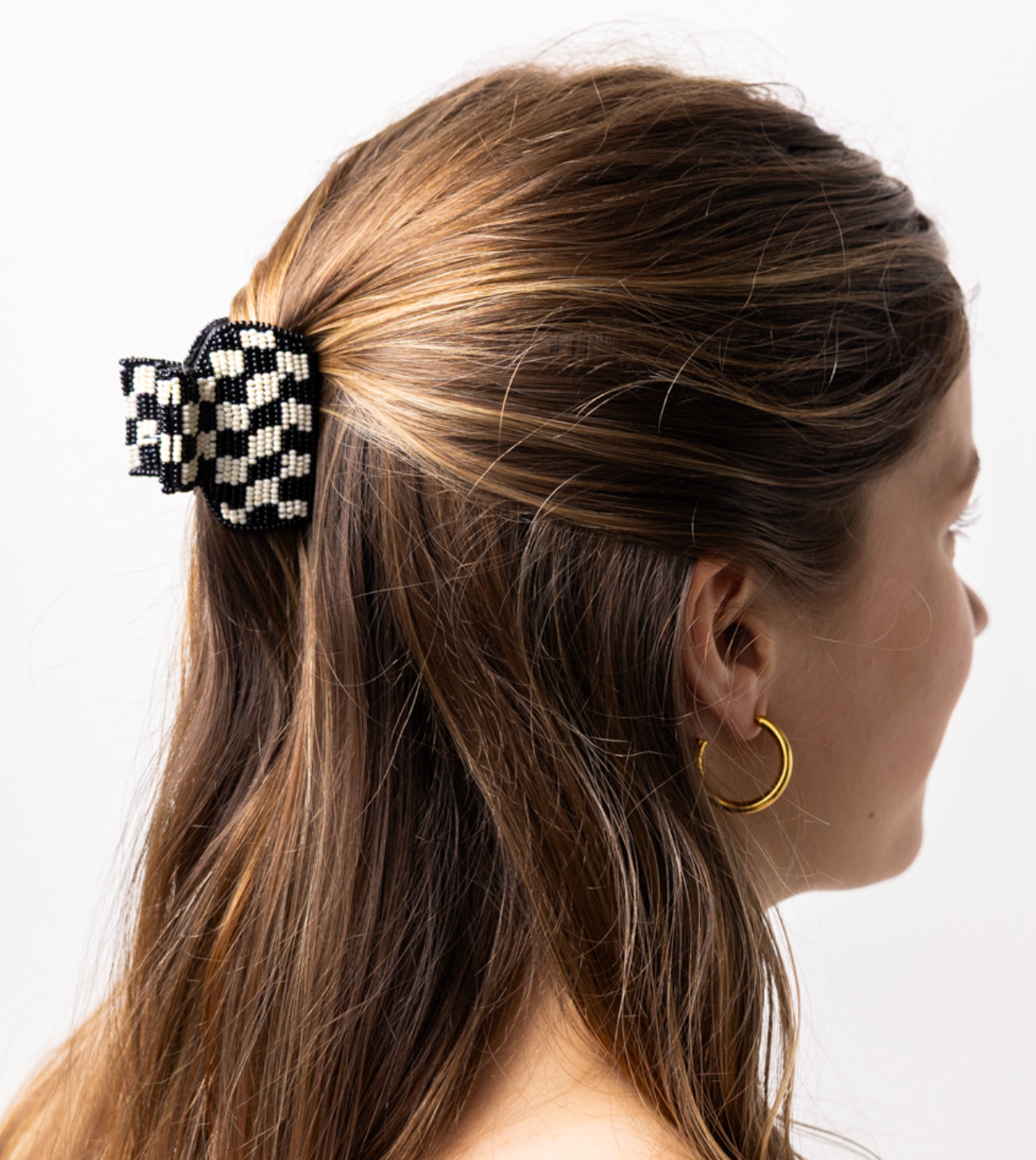 Gia Petite Checked Claw Black/White Wholesale