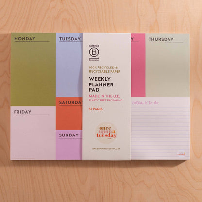 A4 Weekly Planner Pad | Block My Life