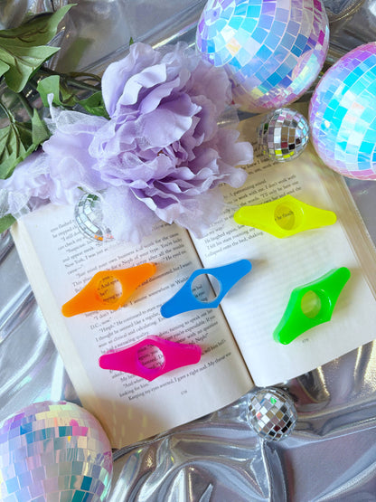 Neons Collection Book Holders: Yellow / Diamond