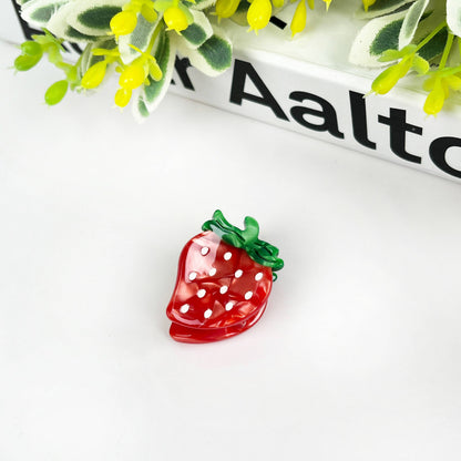 2PCS Strawberry Mini Hair Clip