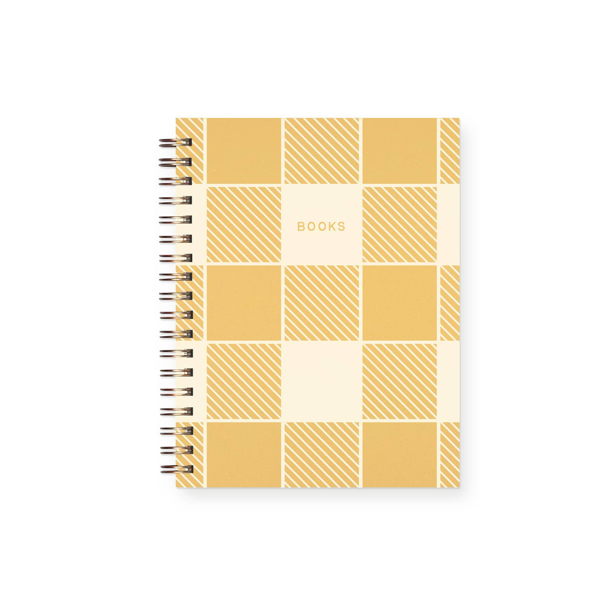 Gingham Pattern Book Log Reading Journal