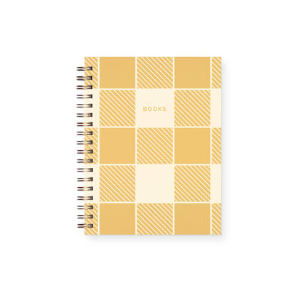 Gingham Pattern Book Log Reading Journal