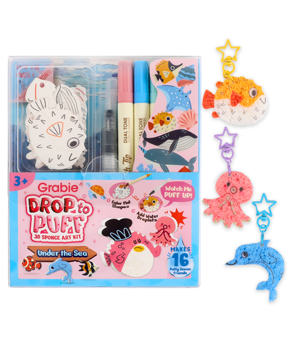 “Drop to Puff” 3D Sponge Art Kit