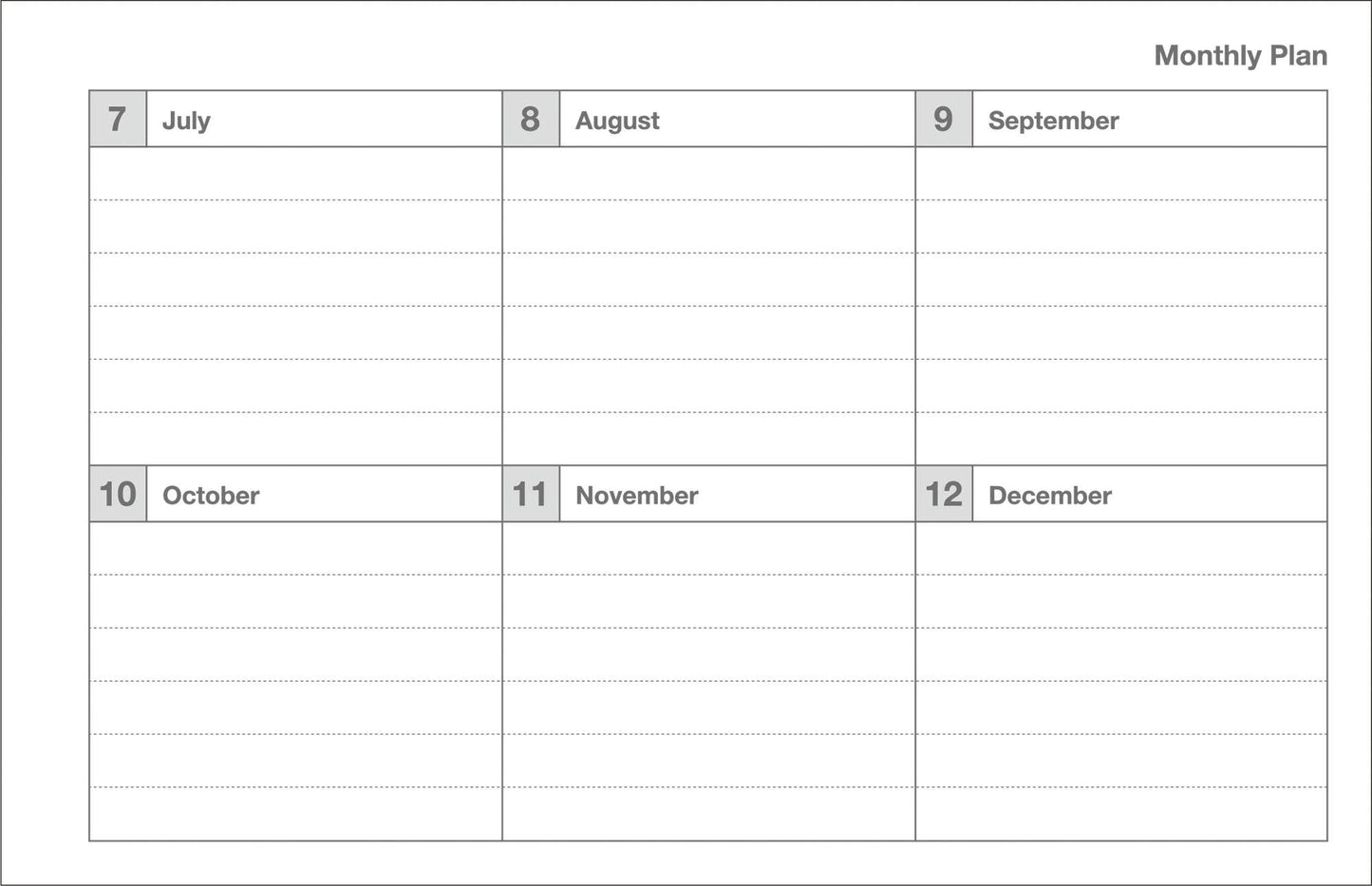 Dayfree Weekly Schedule