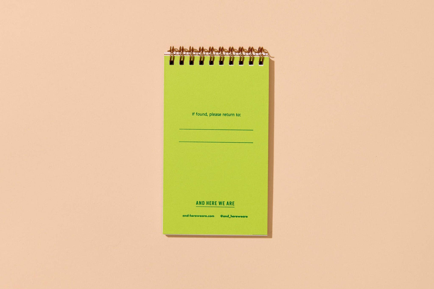 Modern Floral Letterpress Small Spiral Notebook — Aster