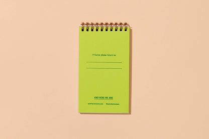 Modern Floral Letterpress Small Spiral Notebook — Aster
