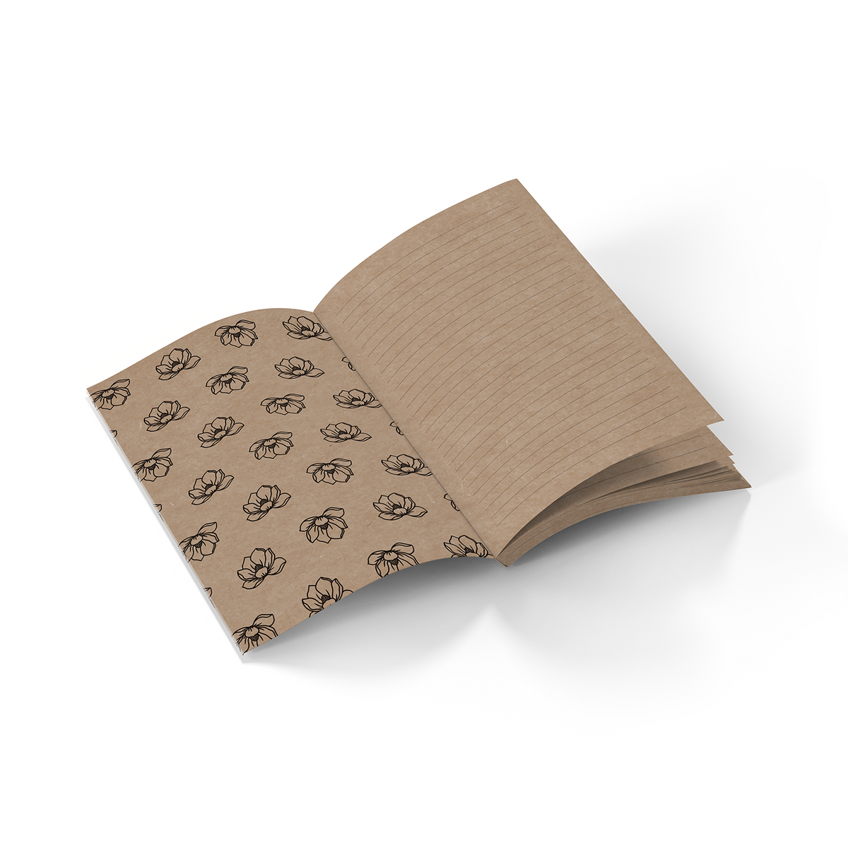 Magnolias Kraft Classic Layflat Notebook KLC2726KL