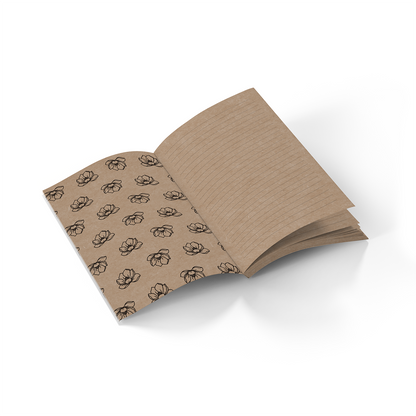 Magnolias Kraft Classic Layflat Notebook KLC2726KL
