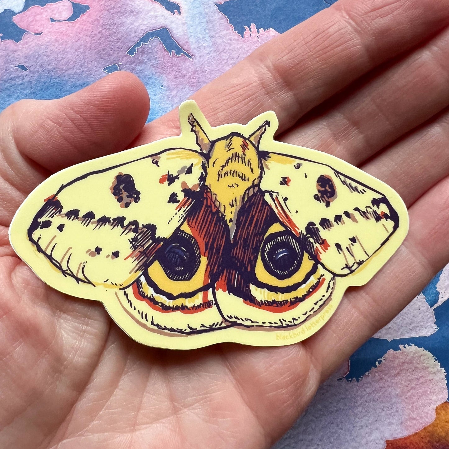 Io moth sticker