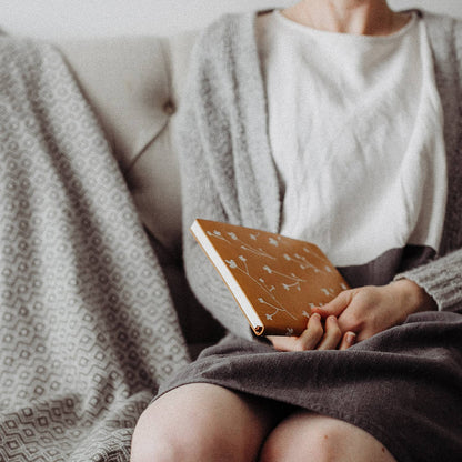 Samantha Embroidered Layflat Journal Notebook