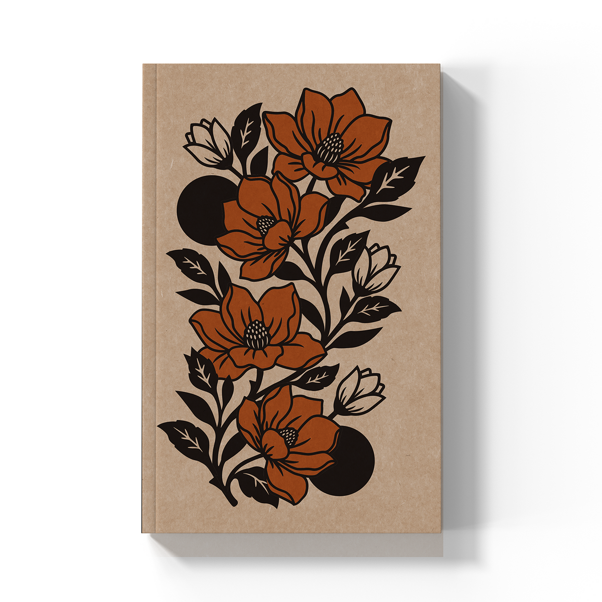 Magnolias Kraft Classic Layflat Notebook KLC2726KL