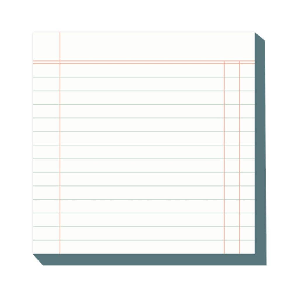 Ledger 6x6 Notepad