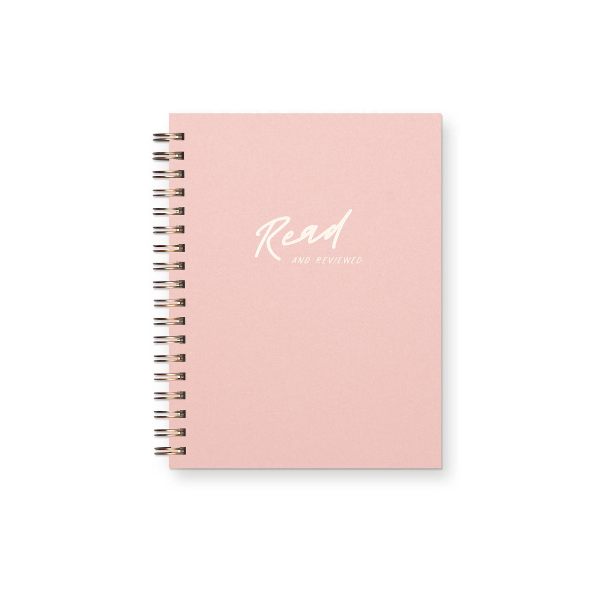 Read and Reviewed Book Log Reading Journal : Sunset Pink