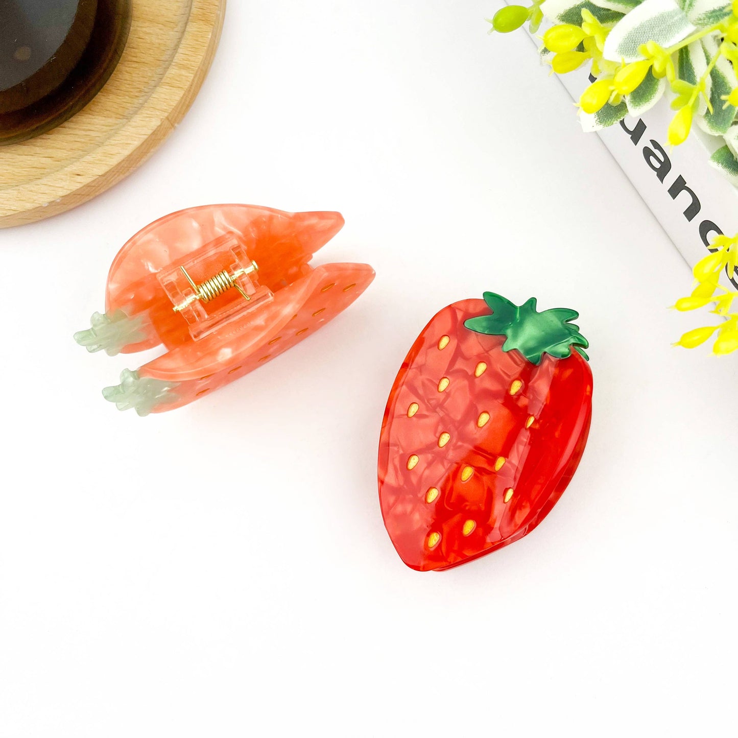 Strawberry Hair Clip,Fruit Claw Clip