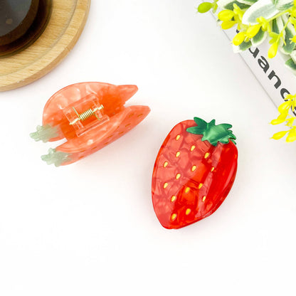 Strawberry Hair Clip,Fruit Claw Clip